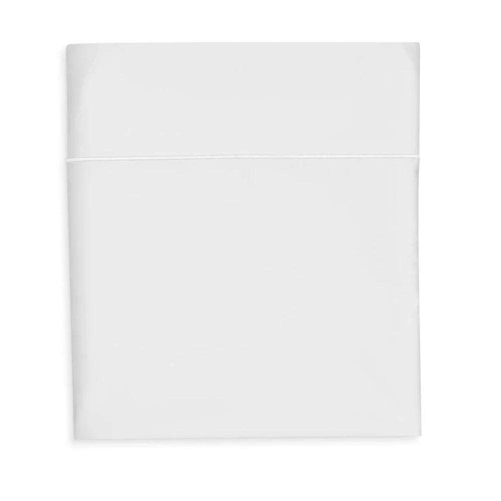 Hudson Park Collection Supima Cotton & Silk Collection Queen Sheet Set White